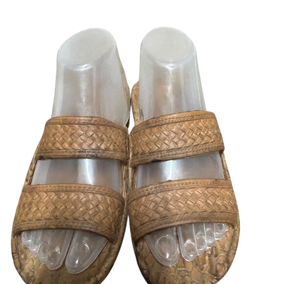 Pali Hawaii Womens Jesus Sandals Size 7 Brown Rubber Comfort - Picture 3 of 7